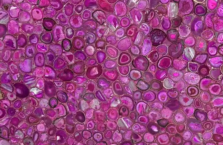 Pink Agate Gemstone Slab