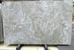 Avalanche White Brown Marble Slab