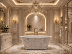 Bianco Carrara Marble Bathtub