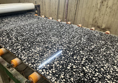 Black Inorganic Terrazzo with with White Particles