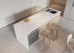 Artificial Calacatta Deluxe Quartz Stone Slab