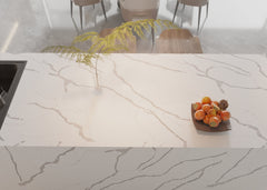 Artificial Calacatta Deluxe Quartz Stone Slab