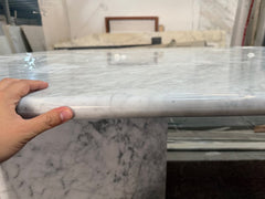 Carrara White Marble Dining Table