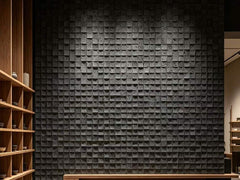 Curved Square Lava Rock Mosaic Tile
