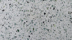 White Terrazzo with Green Particles