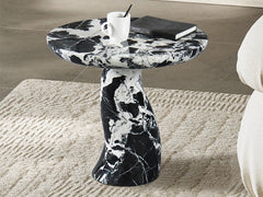 Napoleon Black Marble Side Table