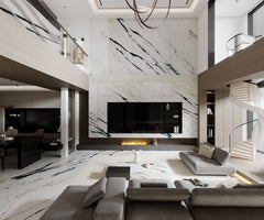 Oriental Calacatta White Marble Slab