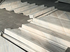 Palissandro White Marble Stair Treads