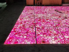 Pink Agate Gemstone Slab