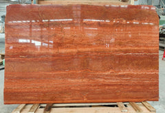 Red Travertine Slab