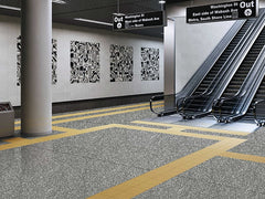 White Crystal Grey Terrazzo Slab