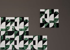 Geometric Marble Stone Waterjet Mosaic