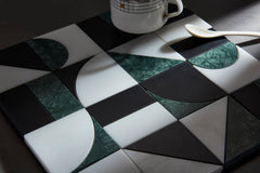 Geometric Marble Stone Waterjet Mosaic