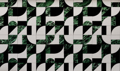 Geometric Marble Stone Waterjet Mosaic